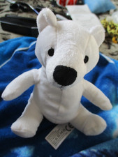 cute small white teddy bear 7ins