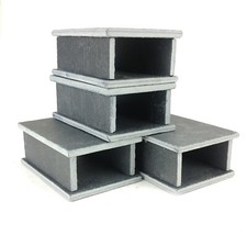 4x Aquarium SLATE Decorations
