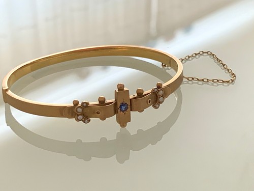 9ct gold victorian bracelet - gold,