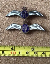 Two Enamelled Royal Air Force Sweetheart Brooches