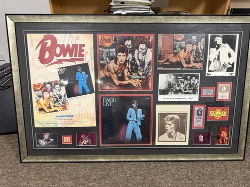 David bowie framed memorabilia - david,