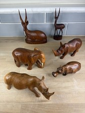 Vintage Wooden African Animals