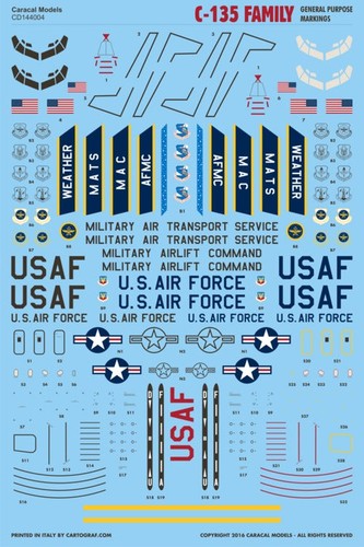Caracal 144 decal cd144004 - 1/144,
