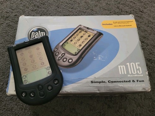 Palm m105 handheld pda - handheld, boxed