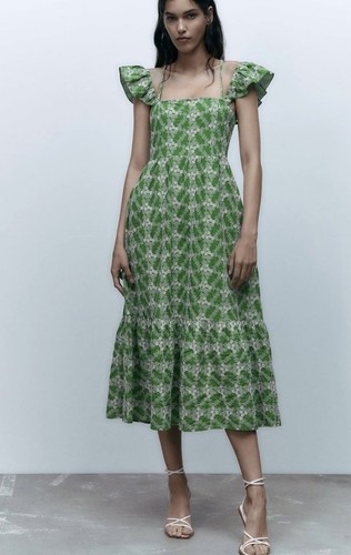 Bnwt zara green white - zara, green/white