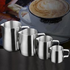 Stainless Steel Milk/Coffee Frothing Jug Frother Latte Container Metal Pitcher