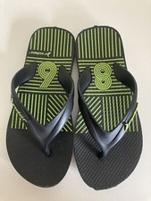 Black & Green Kids Rider Flip Flops Eur 32 UK 13 US 1