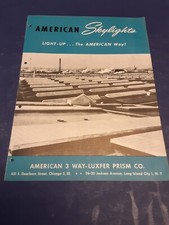 American 3 Way-Luxfer prism 1950's Catalog Asbestos? Glass Block