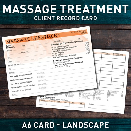 Massage client record - client,