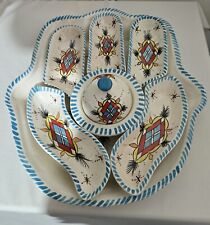 Moroccan pottery ceramic artisanal Khamsa,Fatima Hand,handmade LARGE 45cm x 40cm