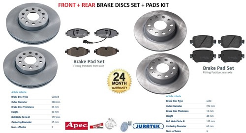 Front rear discs - discs, and