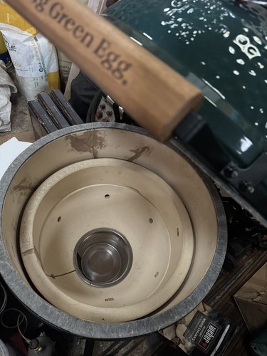 Large big green egg - large, ash