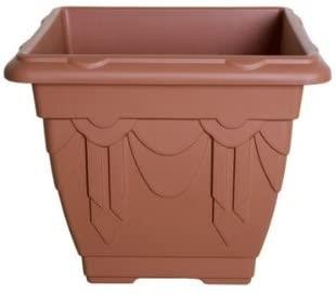 Planter 38cm square terracotta - square,