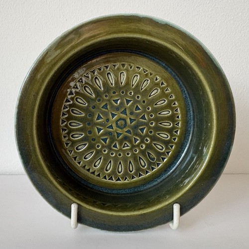 Poole pottery england olive - pottery,