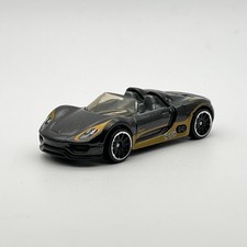 Hot Wheels Porsche 918 Spyder Metalflake Black 2015 1:64 Diecast Car [3k]