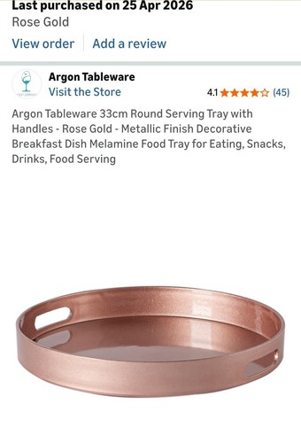 Argon tableware round - round, serving