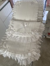 Dolls White Silvercross Pram