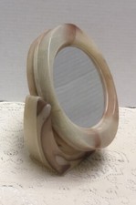 Vintage MCM Lucite Dual Sided Swivel Vanity Mirror Grannycore Decor Tabletop