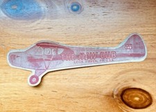 Vintage Original J-2 Red Piper Cub Airplane Decal Application For Front Window