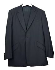 Men’s William Hunt Black Wool Trousers Suit Size UK Chest 48 Waist 38" VGC