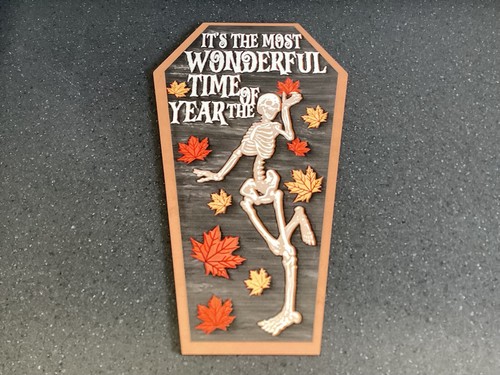 Halloween coffin shaped wooden - coffin,