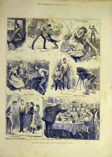 Original old antique - old, print