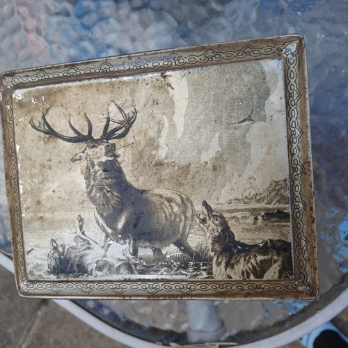 Tin box lithograph - tin, scottish