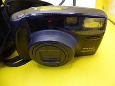 Pentax Zoom 105R 35mm Film Point and Shoot Camera, Black, Fully Functional