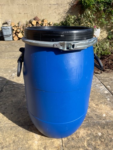 30l blue plastic open top - plastic,