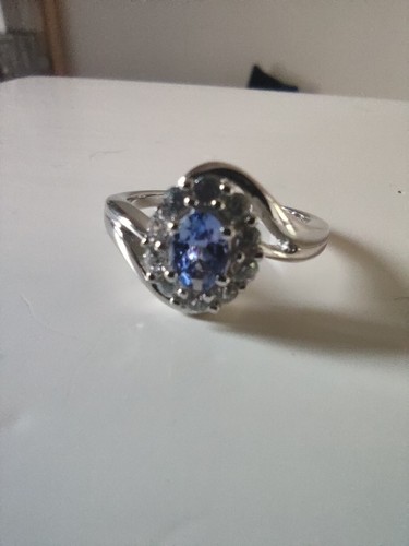 Aaa tanzanite moissanite - aaa, 925