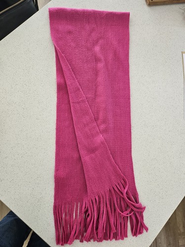 Ladies long bright pink - bright, scarf