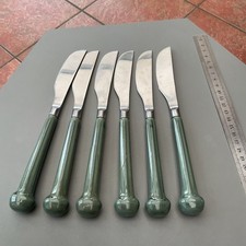 RETRO DENBY CUTLERY SPARES GREEN HANDLE STONEWARE ONYX REGENCY SAGE