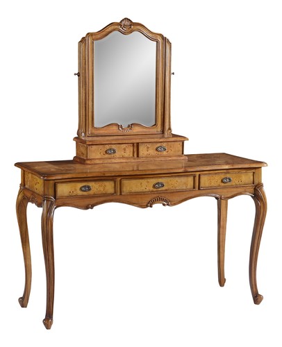 Walnut dressing table mirror - dressing,