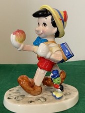 Pinocchio And Jiminy Cricket Ceramic Figure, Highly Detailed. Disney Statue