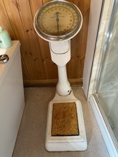 Rare Antique salter compact Weighing Machine Scales No 218 Cast Iron Working