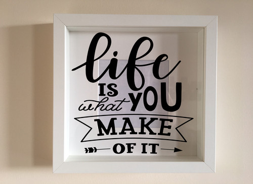 Box frame vinyl decal - box, sticker