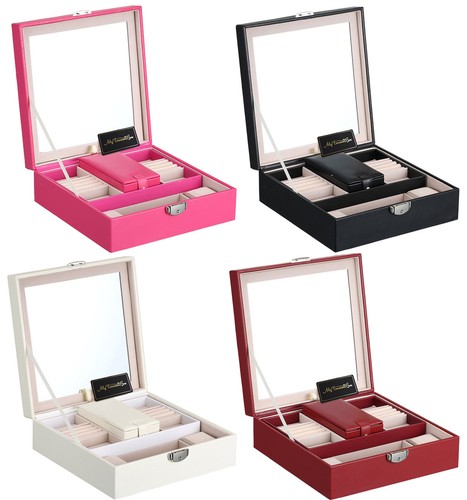 Leather multi small boxes - pu,