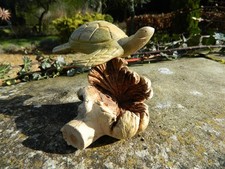 Wooden Turtle Carving - Hand