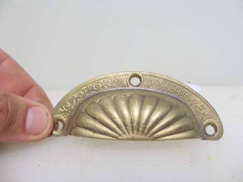 Victorian brass drawer cup - victorian,