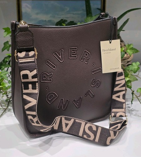 River island brown messenger - river,