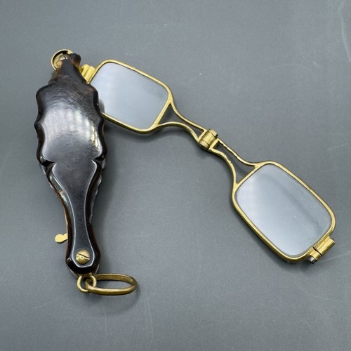 Antique folding lorgnette - antique,