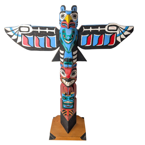 Vintage large hand carved - 24",
