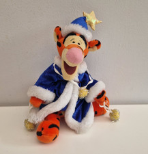 Disney Tinsel Tigger 2001 Soft plush Beanie Toy RARE Christmas Xmas 10" tall
