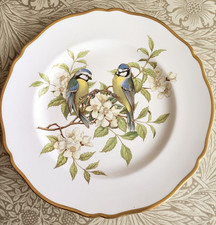 Spode Garden Birds Collector's Plate No.1 Blue Titmouse 9.5" - With Original Box