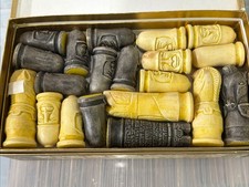 Vintage Old Resin Chess Set 