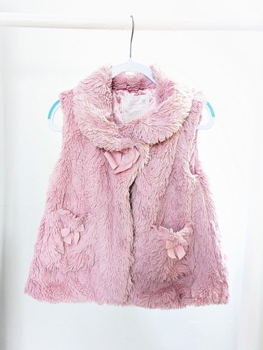 Girls years pink faux fur - 4-5,