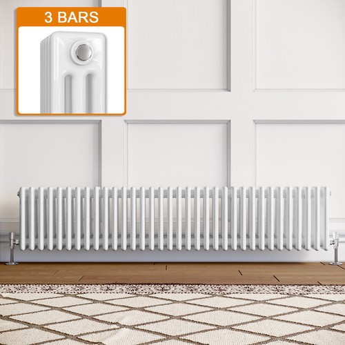 White traditional radiator - white,