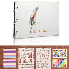 10.6x7.48 Inch White Scrapbook