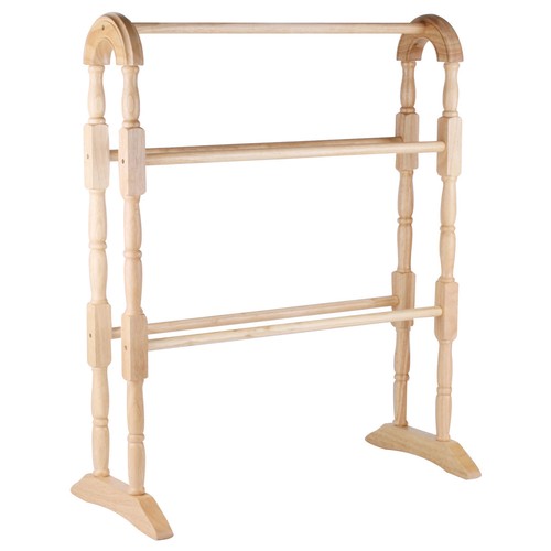 Wooden towel rail brown - wooden,