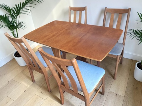Vintage plan style teak - g,